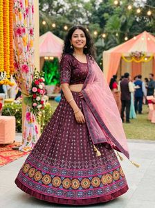 wedding or party wear lehanga choli fully stitched