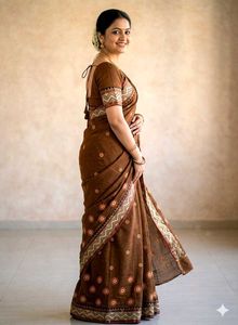 Cotton Saree with blouse
