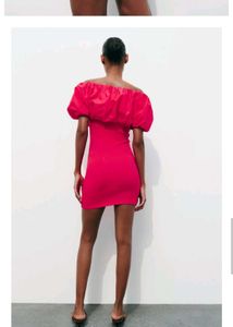 ZARA Off-Shoulder Ruffled Dress