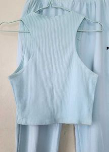 Light Blue Sweatpant Set