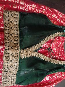 Red &amp; Gold Ethnic Skirt