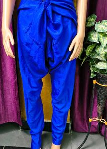 Royal Blue Chudidar Pants shinning look