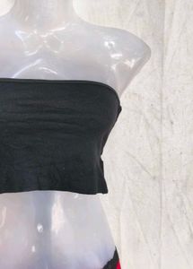 I. Black Strapless Tube Top
