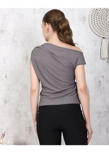 SALE🔥Gray One-Shoulder Top