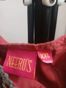 Embroidered Red Kurta
