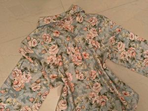 Floral Print Button-Up Blouse