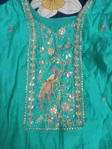 Peacock Embroidery suit