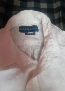 Men's White Short Sleeve Shirt