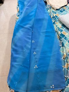 Beautiful Blue Ombre Saree