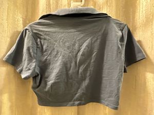 H&amp;M Basic Cropped Polo Tee