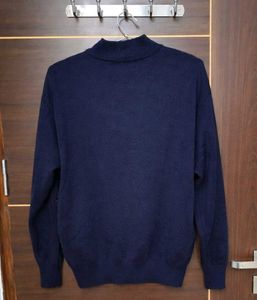 Stylish Men's Patterned Quarter-Zip Sweater