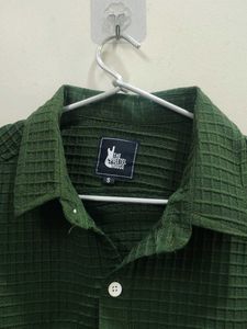 Stylish Green Checked Shirt