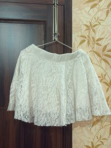 White Lace Skirt