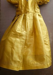 Elegant Yellow Silk Gown