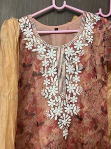 new Floral Kurta Set with Dupatta for M &amp;L
