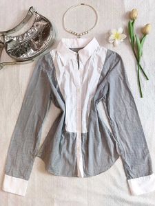 Chic Striped Button-Up Blouse