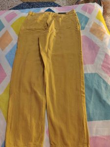 Mustard Wide Leg Jeans