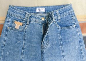 High Waist Light Wash Denim Jeans |Like New