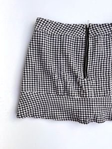 Cute Gingham Mini Skort (shorts inside)