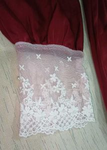 Elegant Lace Detail &amp; Pearl Buttons dress