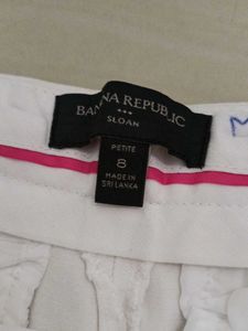 Classic White Cropped Pants