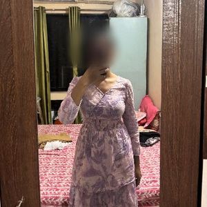 Bohemian Floral Print Midi Dress
