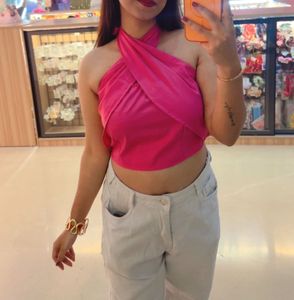 Stylish Halter Neck Crop Top