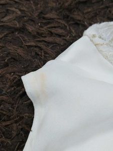 Elegant White Sequin Ethnic Gown