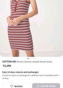 Sale !!!Striped Bodycon Dress