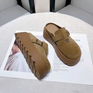 Chic Suede Platform Clogs
