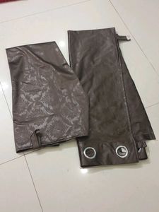 Brown Textured Curtains