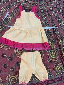Adorable Baby Girl Dress &amp; Pants Set