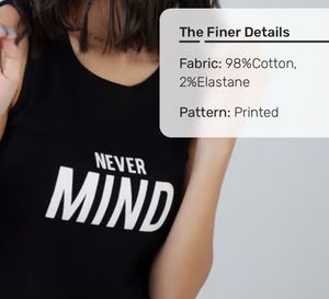 Never Mind Graphic Tank Top