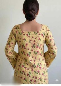 Floral Print Short Kurti