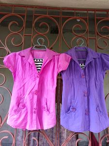 Combo Of Two Beautiful Tops With 2 Sided Pockets💜