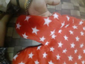 Cozy Star Print Baby Swaddle Blanket