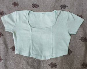 Mint Green Cropped Top