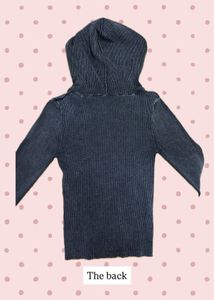 y2k ribbed jacket