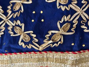 Red Blue Gota Patti kurta-Patiala set