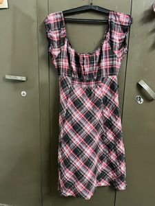 checked Mini dress