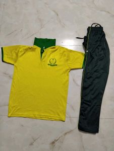 Yellow & Green Sports Uniform Set