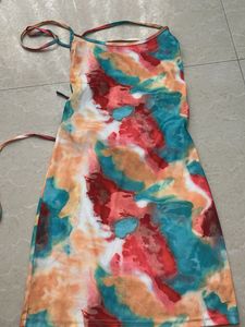 Boho Tie-Dye Mini Dress