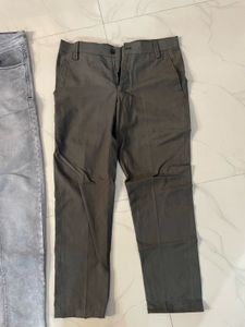 Men's Grey Jeans &amp; Olive Chinos