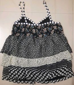 Cute Babydoll top with polka dot pattern