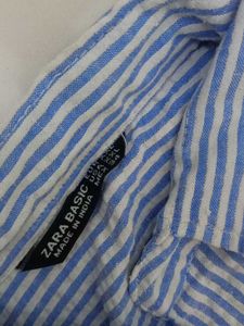 Blue Striped Button-Up Shirt