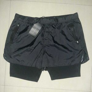 Rare NWT Zara Black Layered Performance Swim Short