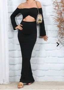 Shein Black Cut-Out Sheath Dress