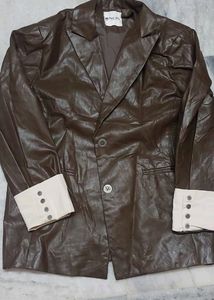 Pure leather brown jacket...