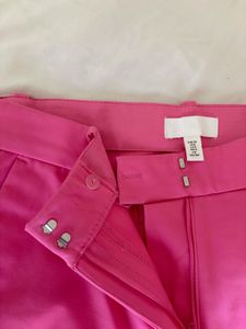Vibrant Pink High-Waisted Trousers