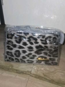 Leopard Print Clutch Bag